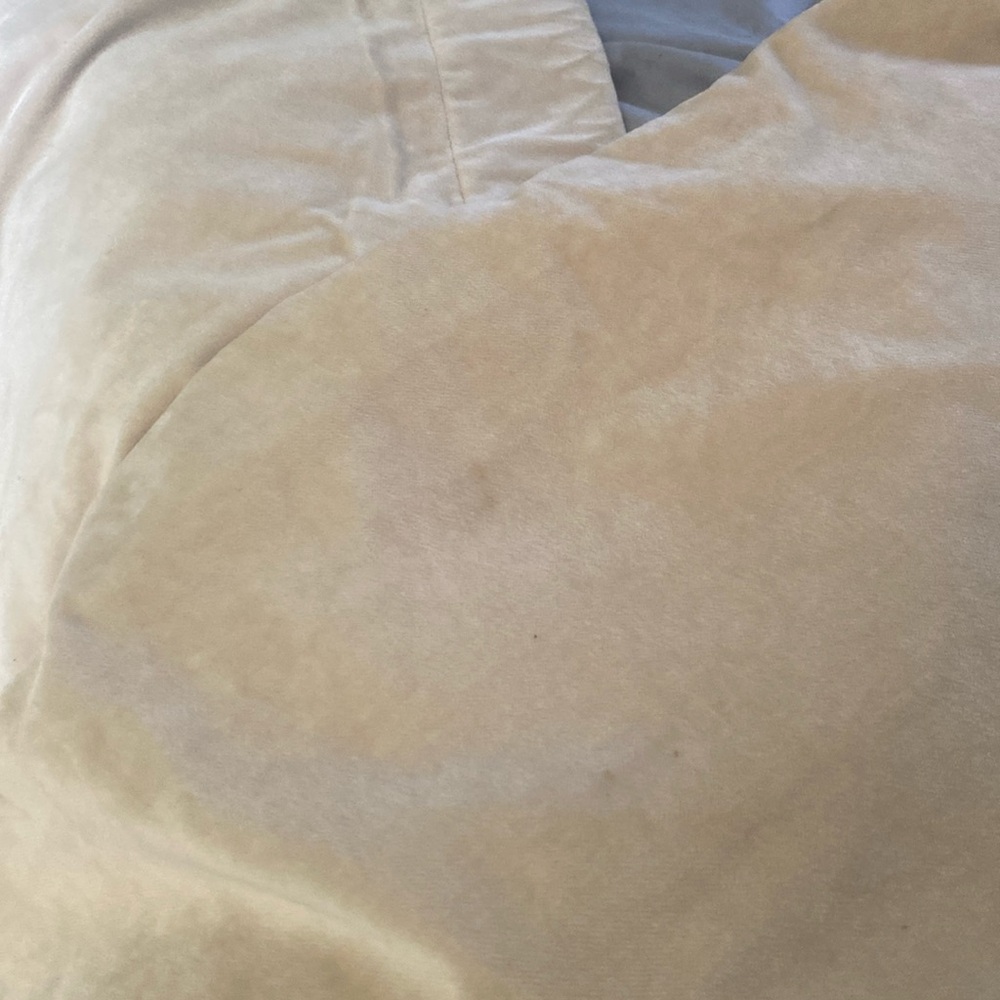Pottery Barn brown curtains (pair). Suede-like. Minor blemishes. See photos.